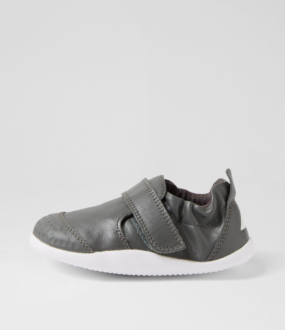 Xp Go Infant Smoke Leather Flat Shoes Xp Go Infant Smoke Leather Flat Shoes