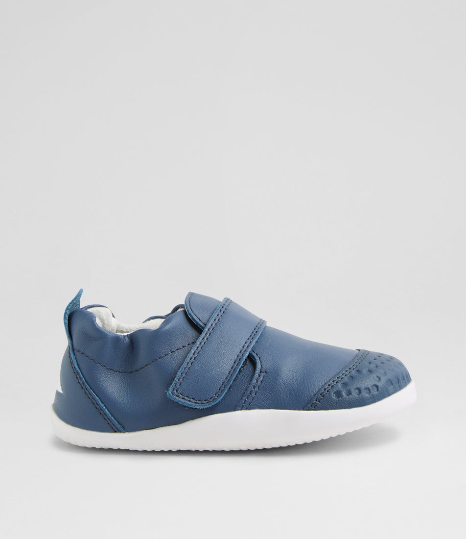 Xp Go Infant Vintage Indigo Leather Flat Shoes Xp Go Infant Vintage Indigo Leather Flat Shoes