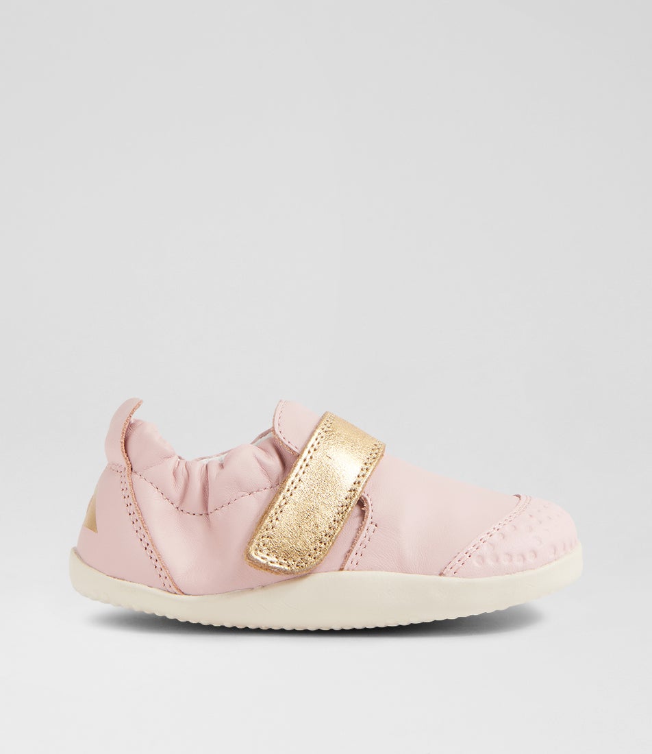 Xp Go Ballet Pink Gold Leather Flat Shoes Xp Go Ballet Pink Gold Leather Flat Shoes