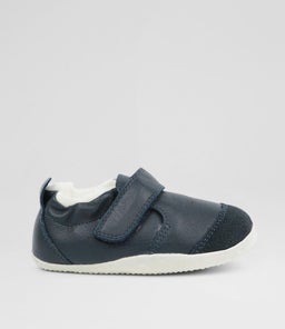 Xp Marvel Arctic Infant Navy Leather Flat Shoes Xp Marvel Arctic Infant Navy Leather Flat Shoes