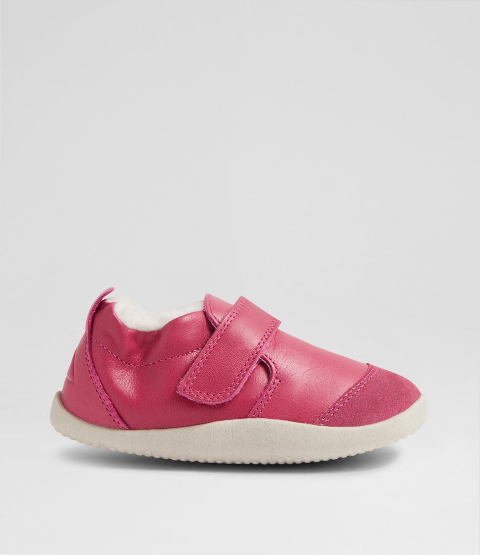 Xp Marvel Arctic Infant Cerise Leather Flat Shoes Xp Marvel Arctic Infant Cerise Leather Flat Shoes