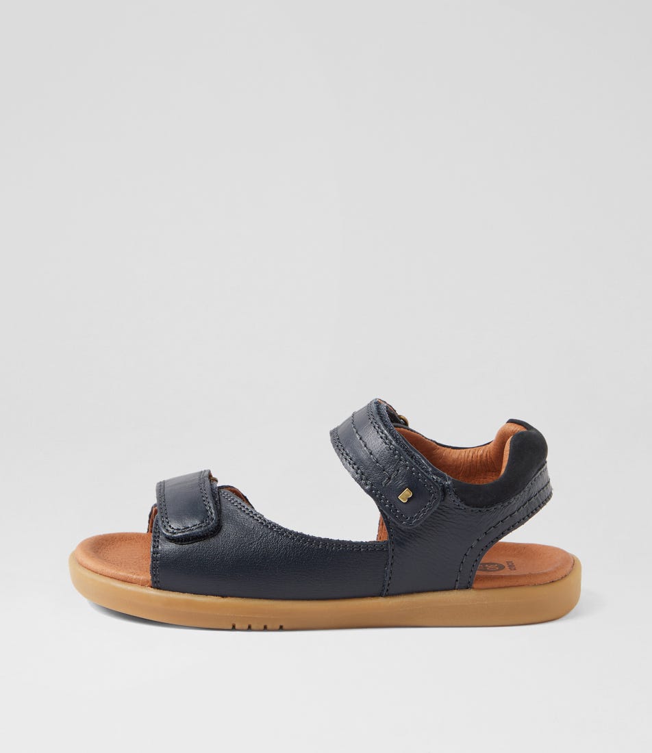 Kp Driftwood Junior Navy Leather Sandals