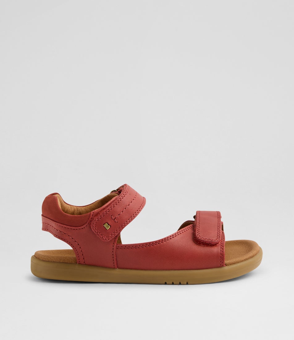 Kp Driftwood Junior Red Ochre Leather Sandals Kp Driftwood Junior Red Ochre Leather Sandals