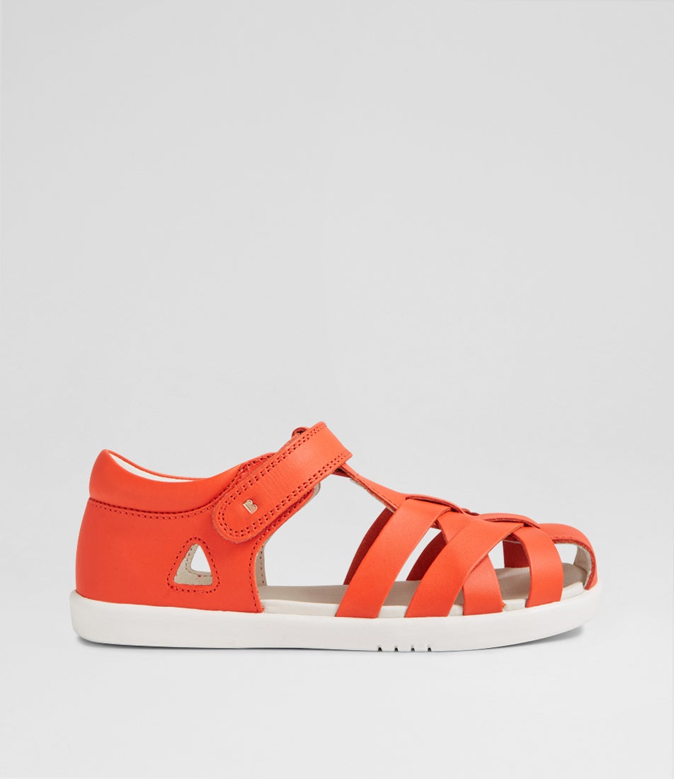 Kp Tropicana 2 Junior Tangerine Leather Sandals Kp Tropicana 2 Junior Tangerine Leather Sandals