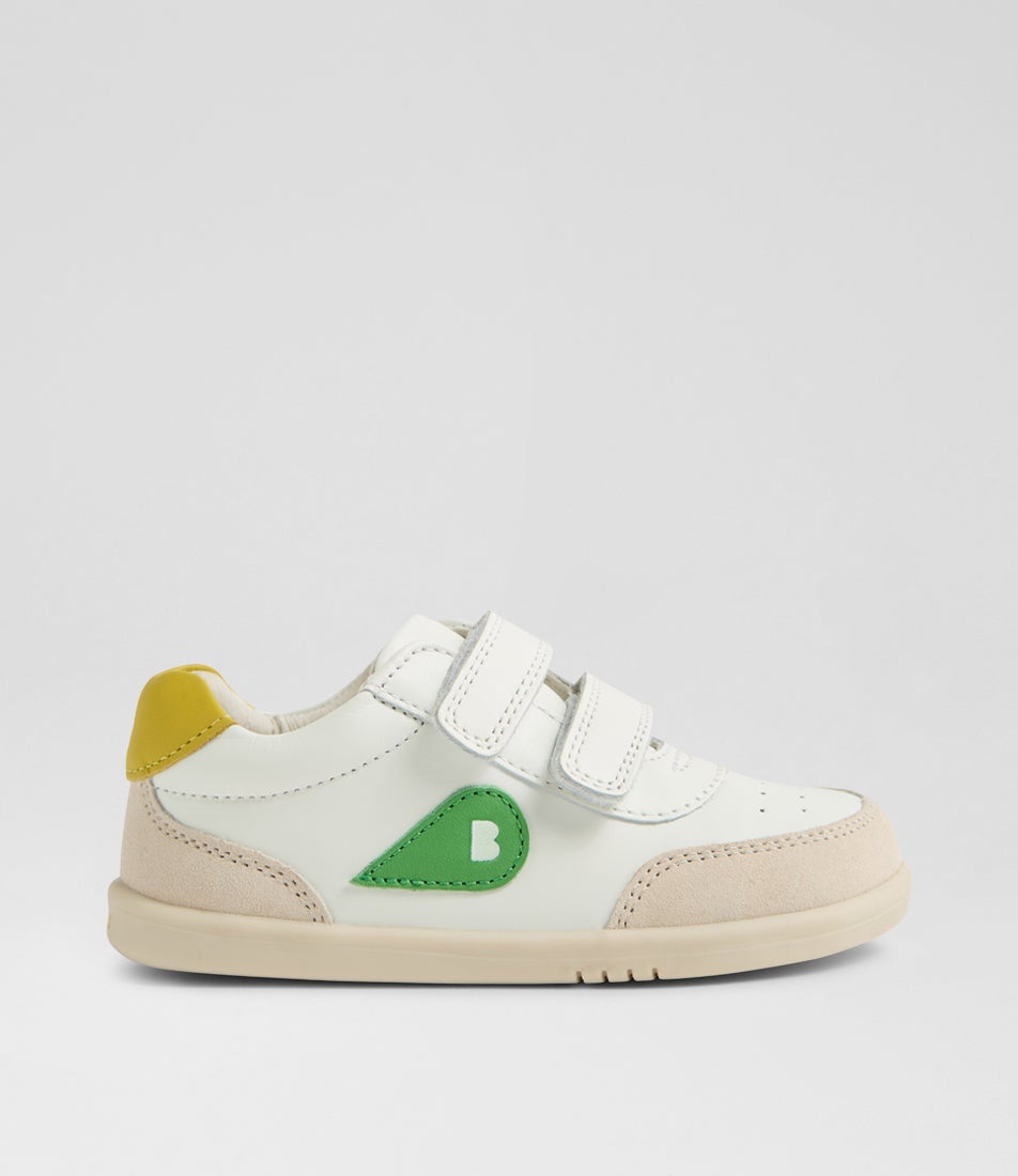 Iw Champ Toddler Chalk White Retro Green Leather Sneakers