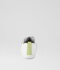 SU PACE BQ OPTICAL WHITE SHADOW LIME LEATHER