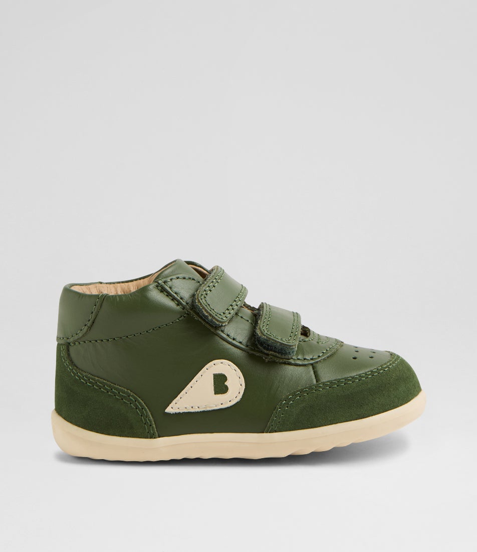 Su Champ High Infant Bronze Green Leather Ankle Boots Su Champ High Infant Bronze Green Leather Ankle Boots