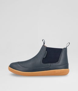 Kp Traveler Junior Navy Leather Chelsea Boots Kp Traveler Junior Navy Leather Chelsea Boots
