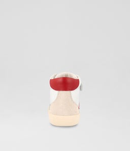 KP CHAMP HIGH BQ CHALK RADIANT RED LEATHER