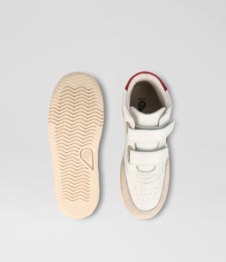 KP CHAMP HIGH BQ CHALK RADIANT RED LEATHER