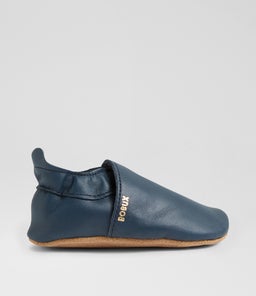 Ss Simple Shoe Infant Navy Leather Flat Shoes Ss Simple Shoe Infant Navy Leather Flat Shoes