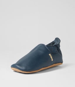 SS SIMPLE SHOE BQ NAVY LEATHER