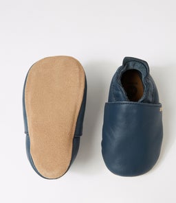 SS SIMPLE SHOE BQ NAVY LEATHER