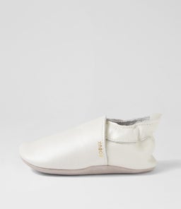 SS SIMPLE SHOE BQ PEARL LEATHER