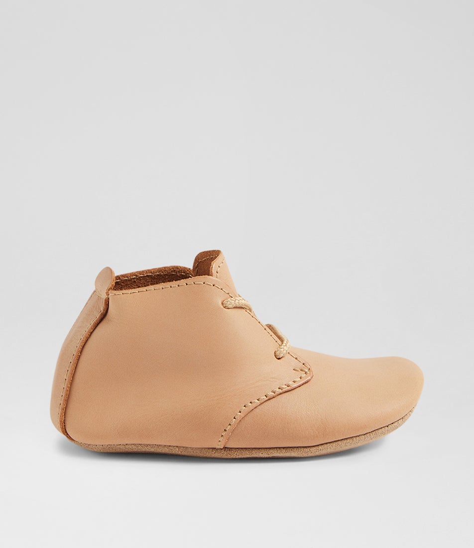 Ss Desert Lace Infant Caramel Leather Ankle Boots