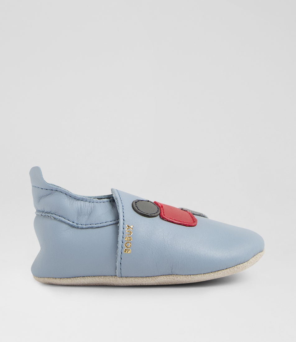 Ss Tracks Infant Slate Leather Flat Shoes Ss Tracks Infant Slate Leather Flat Shoes