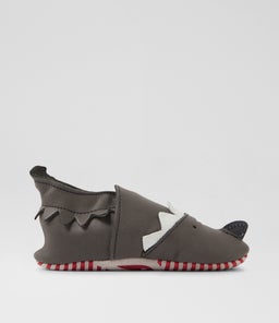 SS FIN BQ CHARCOAL LEATHER