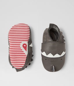 SS FIN BQ CHARCOAL LEATHER
