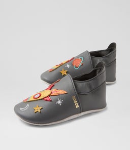 SS COSMIC ROCKET BQ CHARCOAL LEATHER