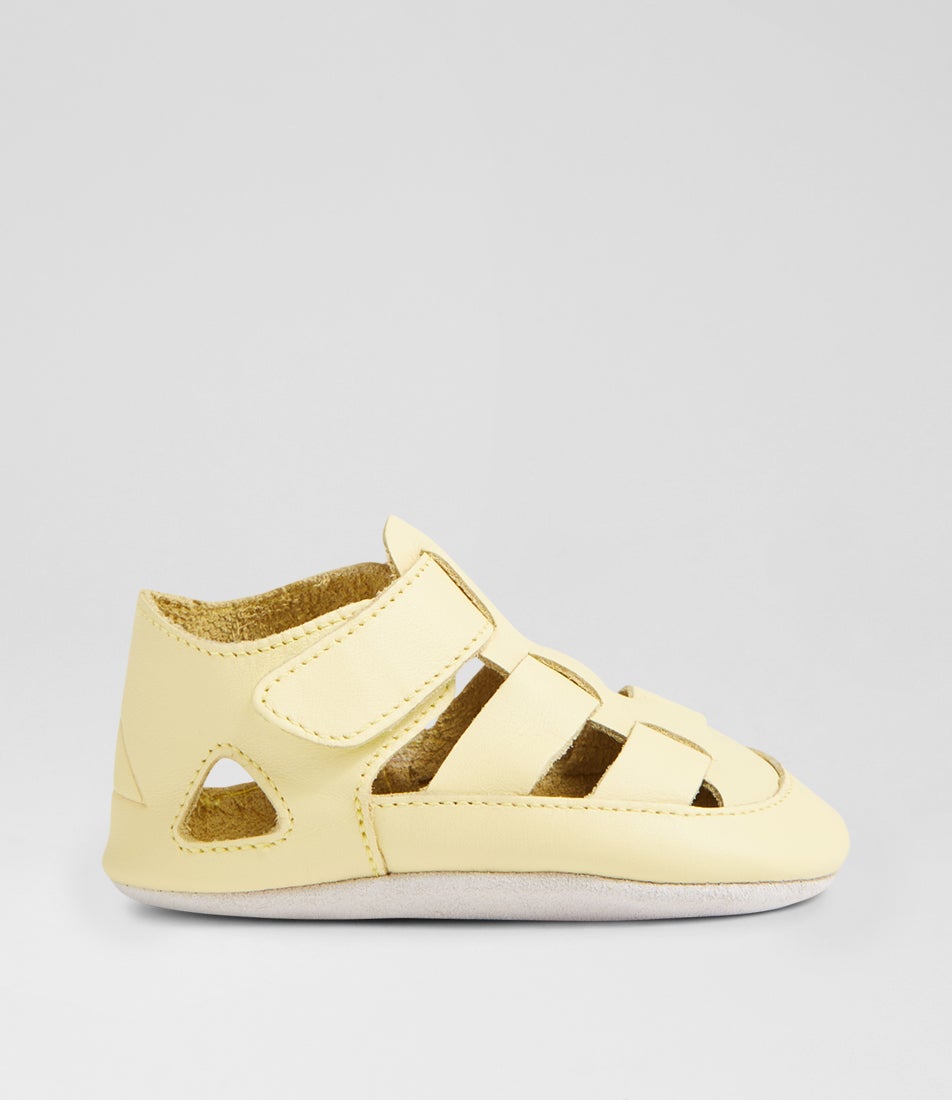 Ss Tidal Mini Infant Pale Banana Leather Flat Shoes Ss Tidal Mini Infant Pale Banana Leather Flat Shoes
