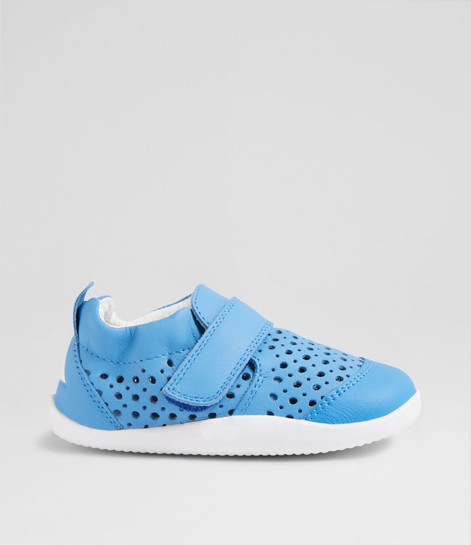 Xp Go Punch Infant Azure Leather Flat Shoes