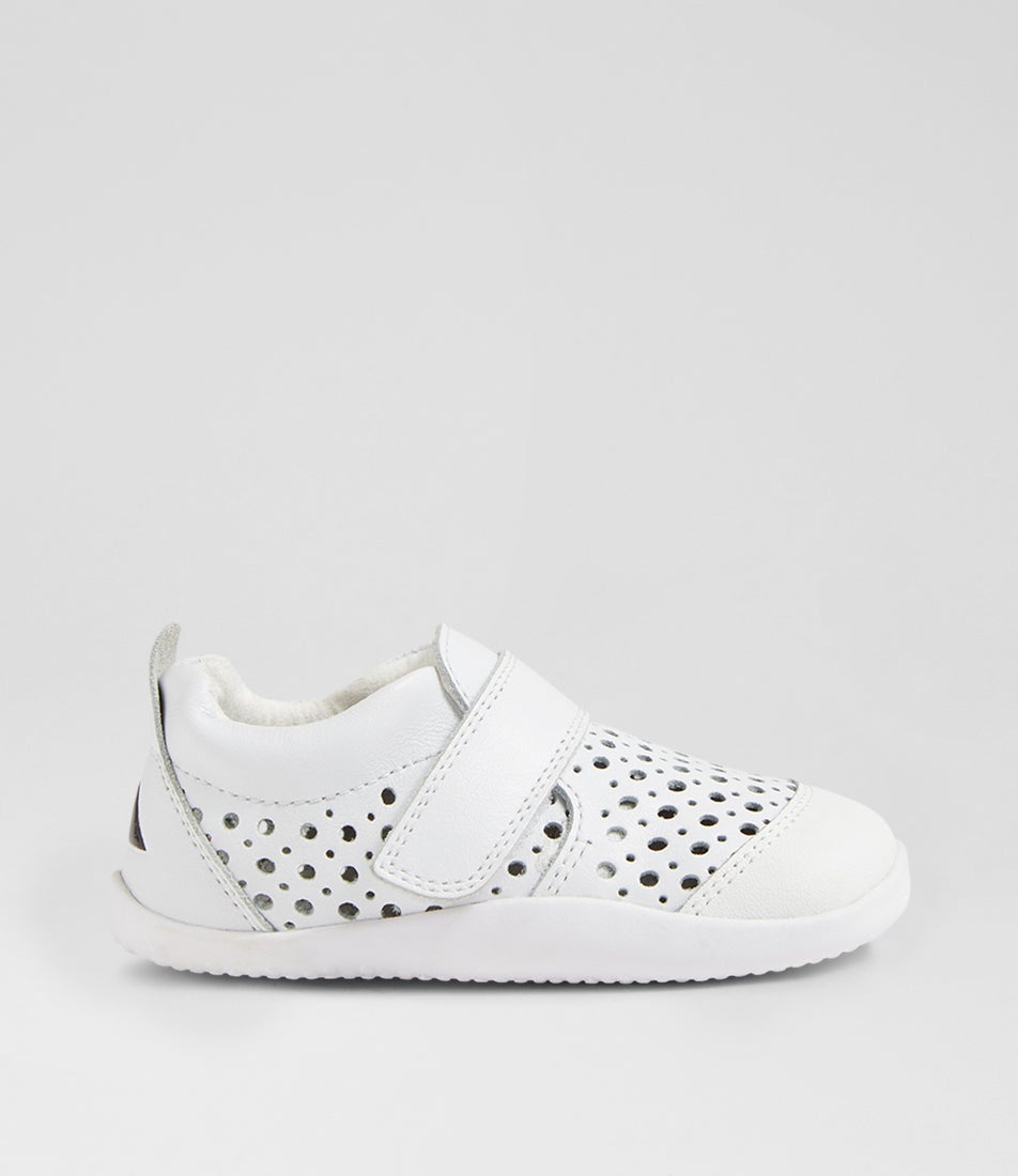 Xp Go Punch Infant White Leather Flat Shoes Xp Go Punch Infant White Leather Flat Shoes