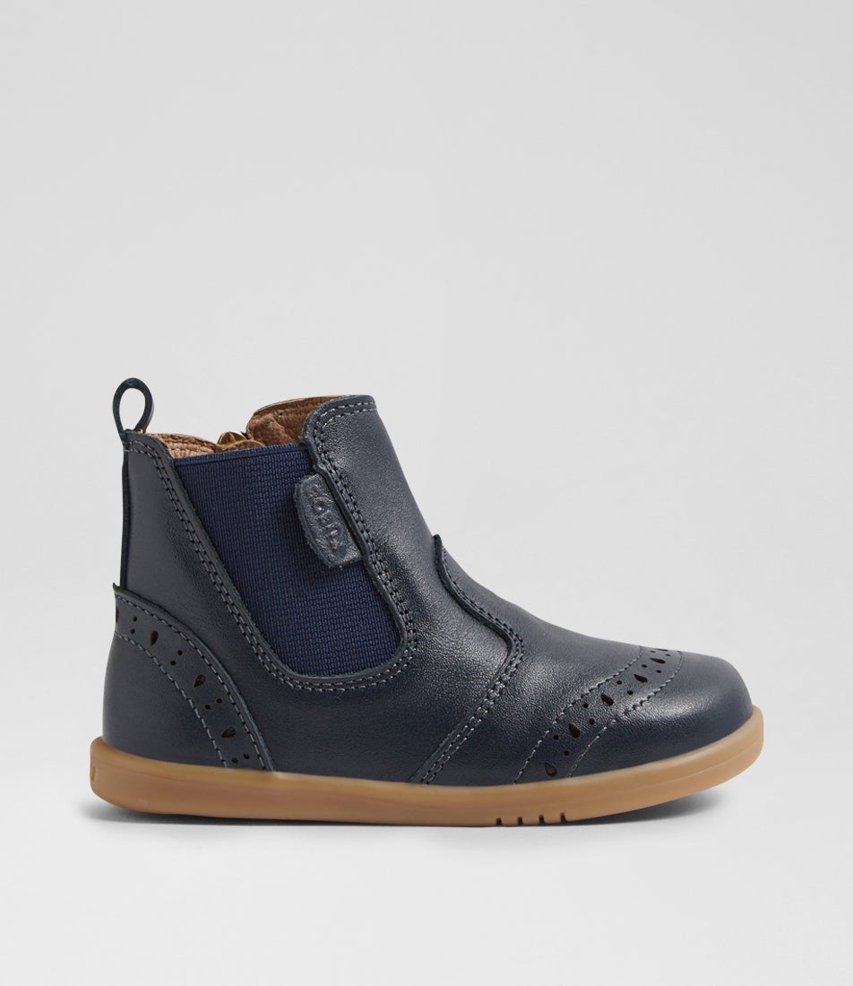 Iw Billie Toddler Navy Leather Ankle Boots Iw Billie Toddler Navy Leather Ankle Boots