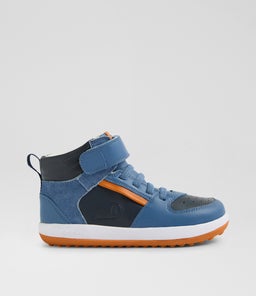 Kp Topspin Junior Elemental Blue Leather Ankle Boots Kp Topspin Junior Elemental Blue Leather Ankle Boots