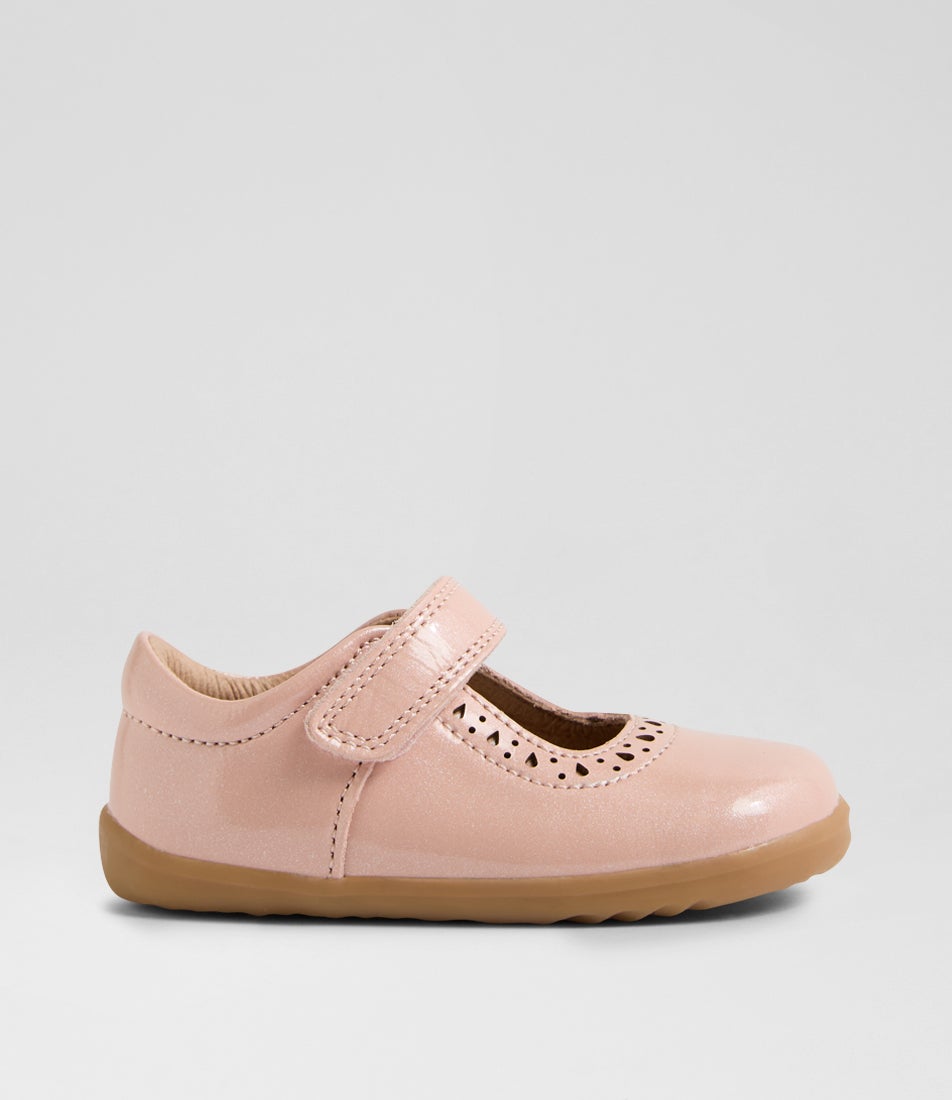 Su Lola Toddler Cameo Rose Patent Leather Mary Janes