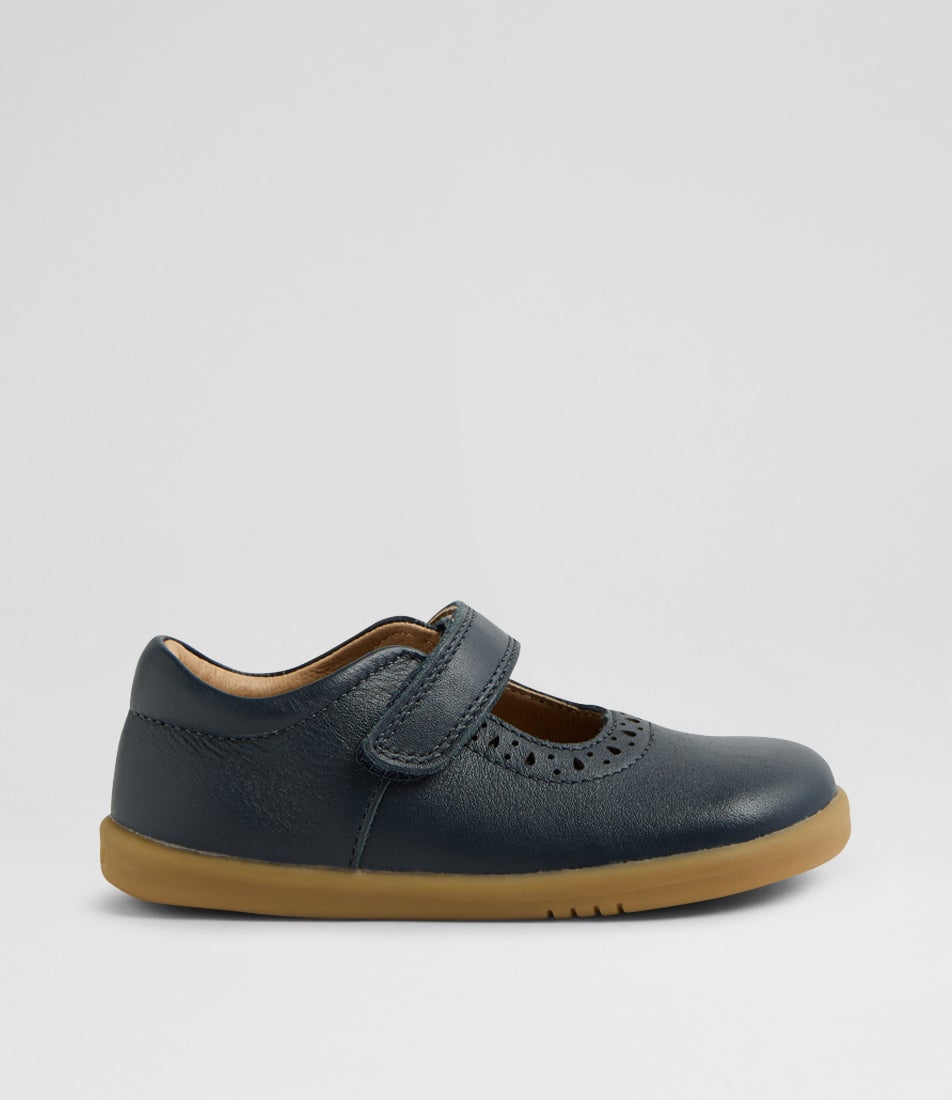 Iw Lola Toddler Navy Leather Flat Shoes