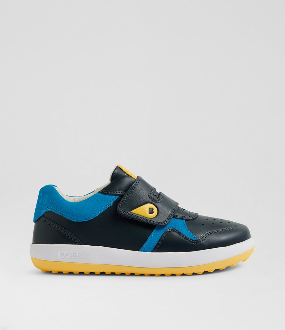 Kp Baseline Junior Navy Azure Blue Leather Sneakers Kp Baseline Junior Navy Azure Blue Leather Sneakers