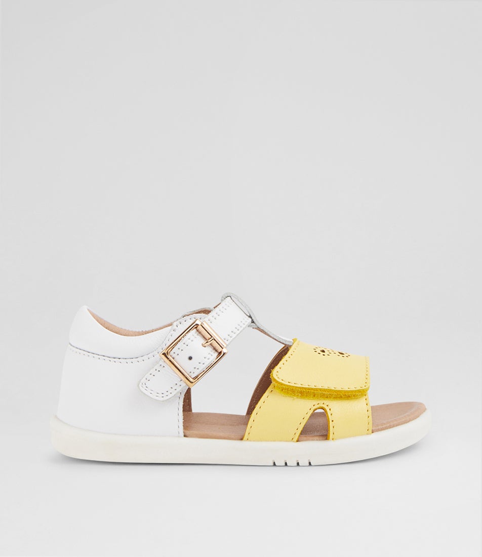 Iw Haven Toddler White Pale Banana Leather Sandals