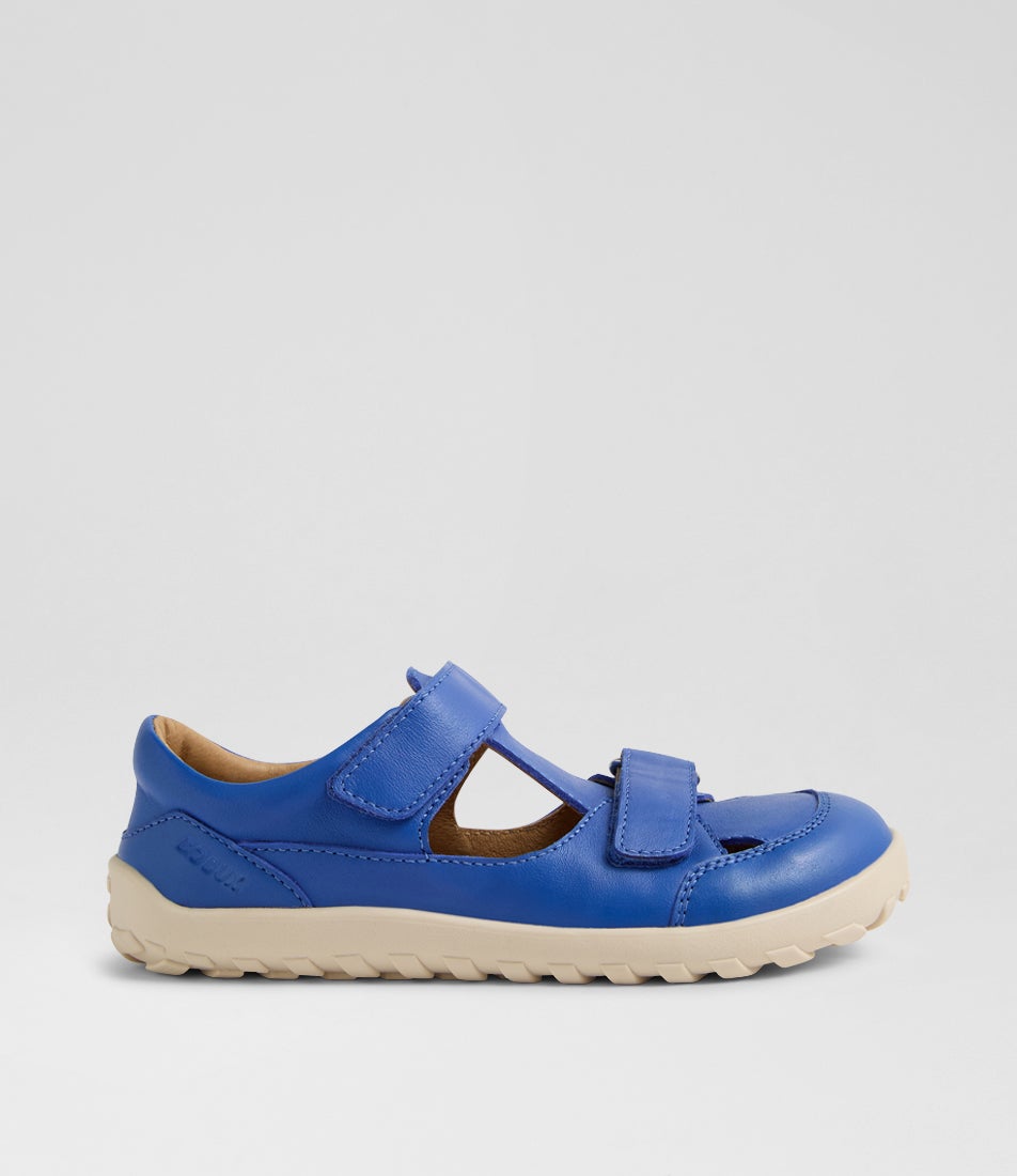 Kp Troop Junior Dazzling Blue Leather Sandals Kp Troop Junior Dazzling Blue Leather Sandals