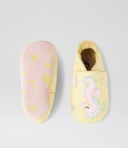 SS SEAHORSE BQ PALE BANANA LEATHER