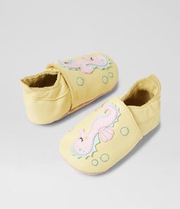 SS SEAHORSE BQ PALE BANANA LEATHER