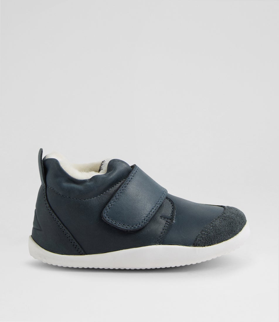 Xp Rover Arctic Infant Navy Leather Flat Shoes Xp Rover Arctic Infant Navy Leather Flat Shoes