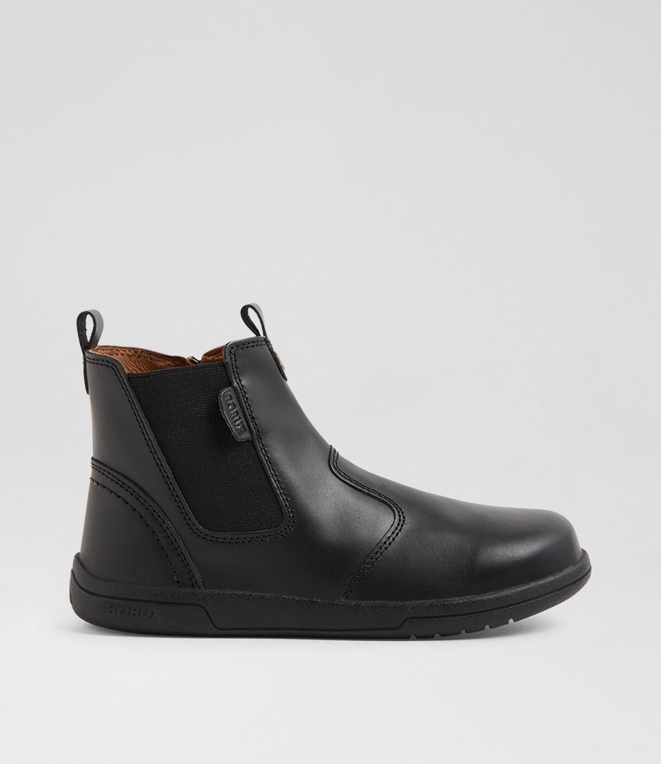 Kp Jodhpur 2 Bts Junior Black Leather Ankle Boots