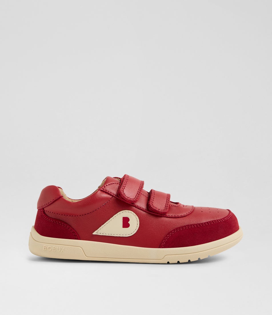Kp Champ 2 Junior Pompeian Red Leather Sneakers