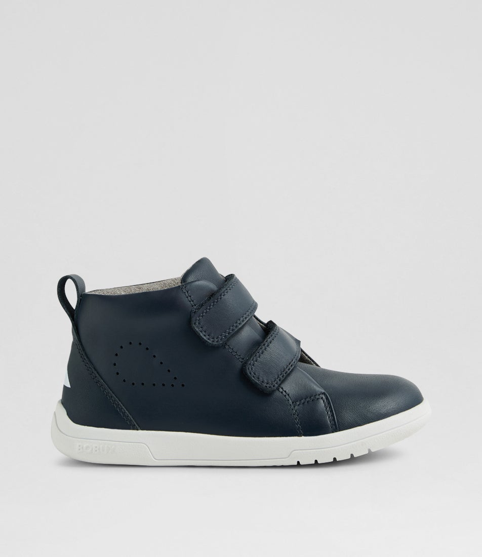 Kp Grass Court High 2 Junior Navy Leather Ankle Boots