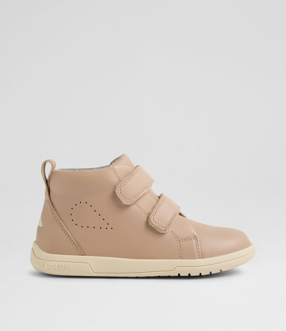 Kp Grass Court High 2 Junior Warm Taupe Leather Ankle Boots