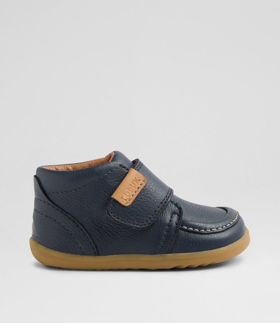 Su Grover Toddler Navy Leather Ankle Boots Su Grover Toddler Navy Leather Ankle Boots