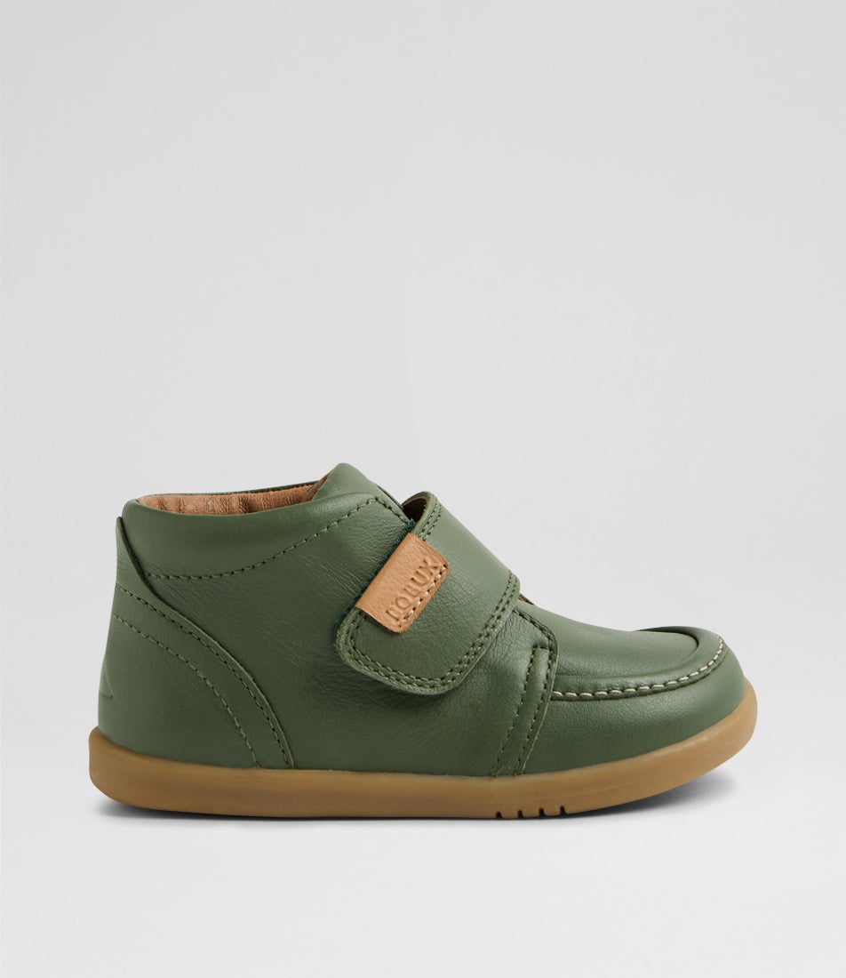 Iw Grover Toddler Bronze Green Leather Ankle Boots Iw Grover Toddler Bronze Green Leather Ankle Boots