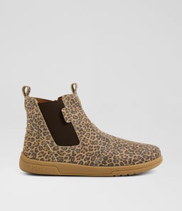 Kp Jodhpur 2 Junior Leopard Shimmer Leather Ankle Boots Kp Jodhpur 2 Junior Leopard Shimmer Leather Ankle Boots