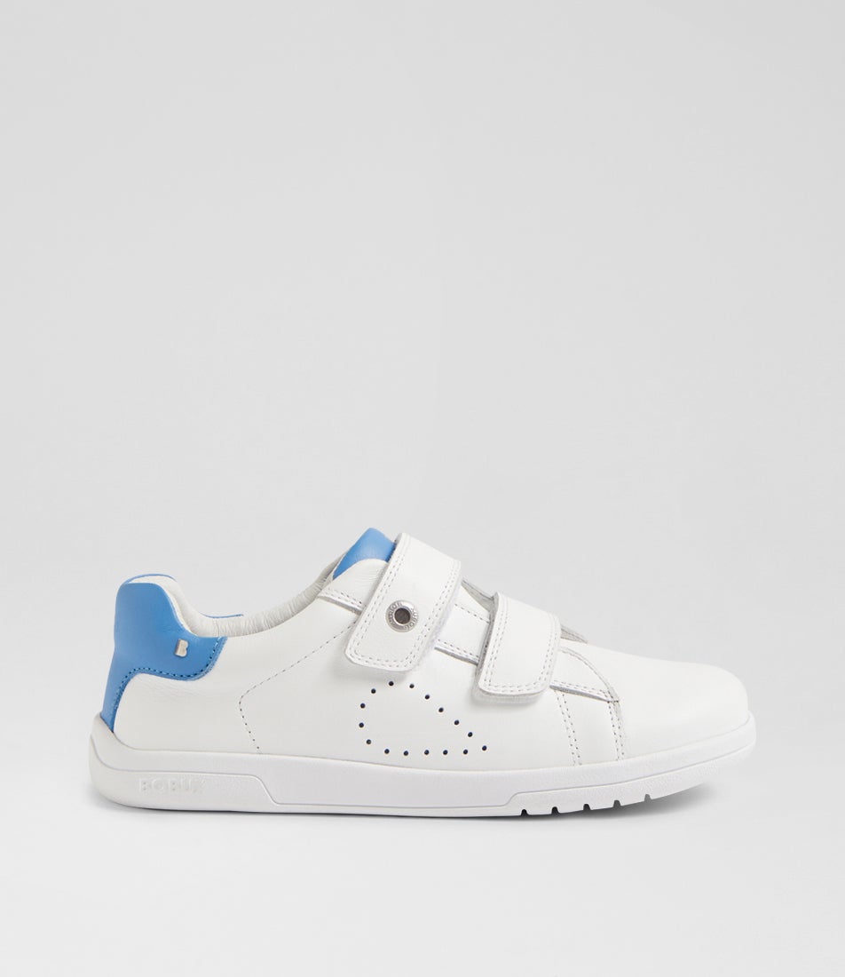 Kp Maverick Junior White Azure Leather Sneakers