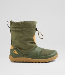 KP PADEN WP BQ BRONZE GREEN LEATHER FABRIC