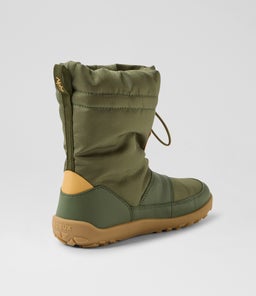 KP PADEN WP BQ BRONZE GREEN LEATHER FABRIC
