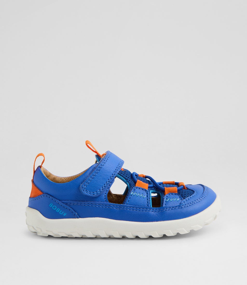 Su Rocky Toddler Dazzling Blue Leather Flat Shoes Su Rocky Toddler Dazzling Blue Leather Flat Shoes