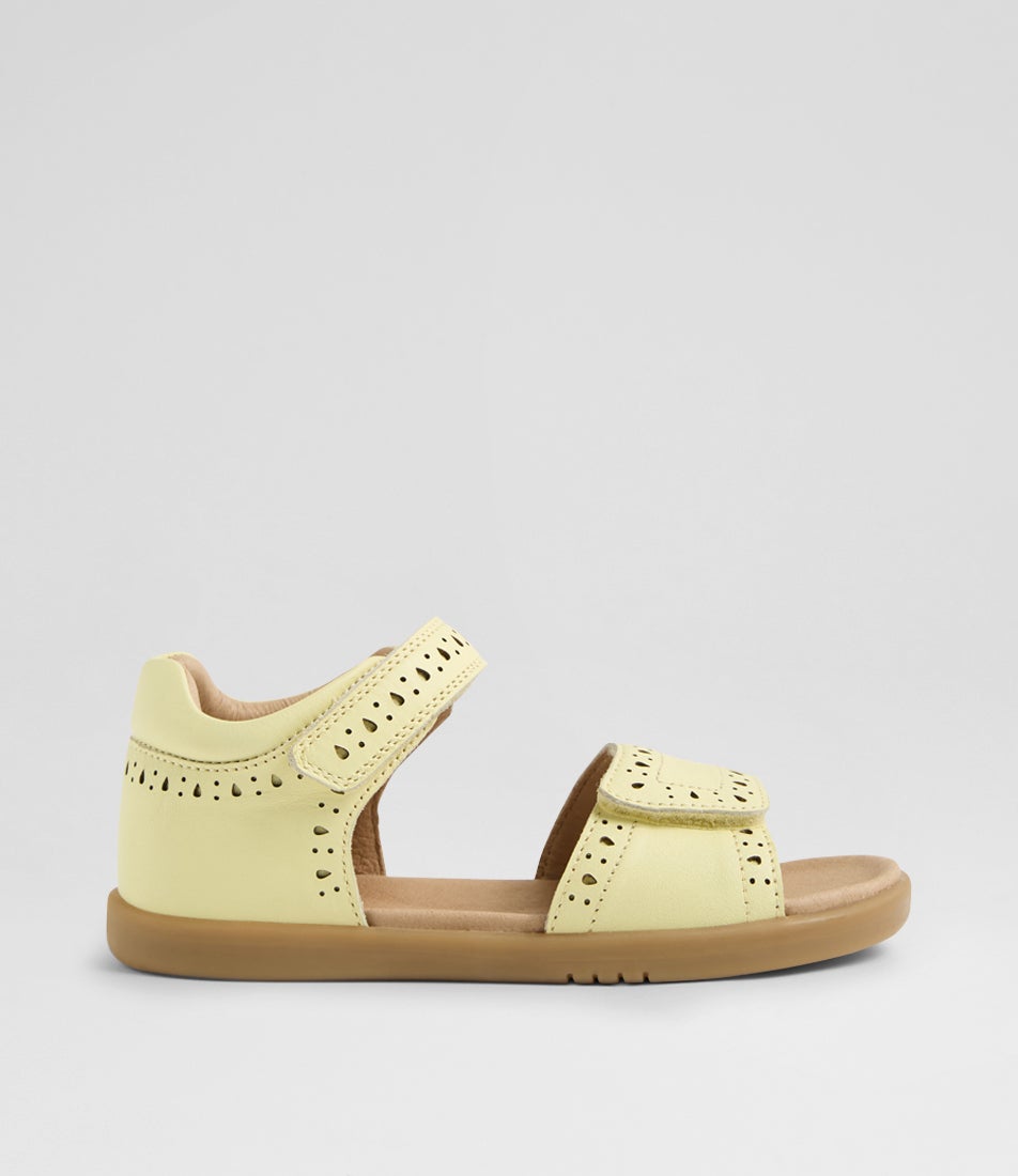 Kp Logan Junior Wax Yellow Leather Sandals