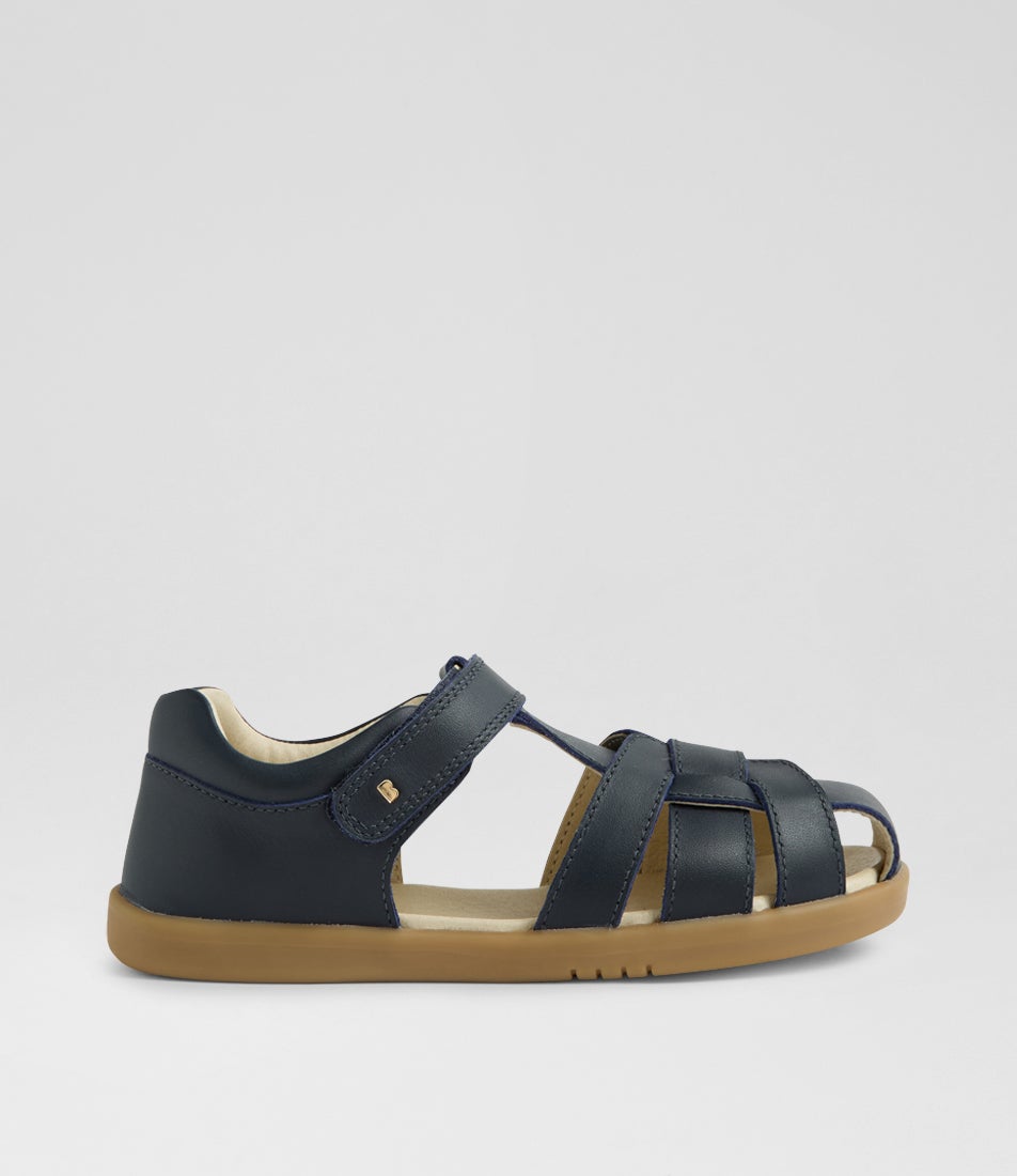 Kp Skip Twist Junior Navy Leather Sandals