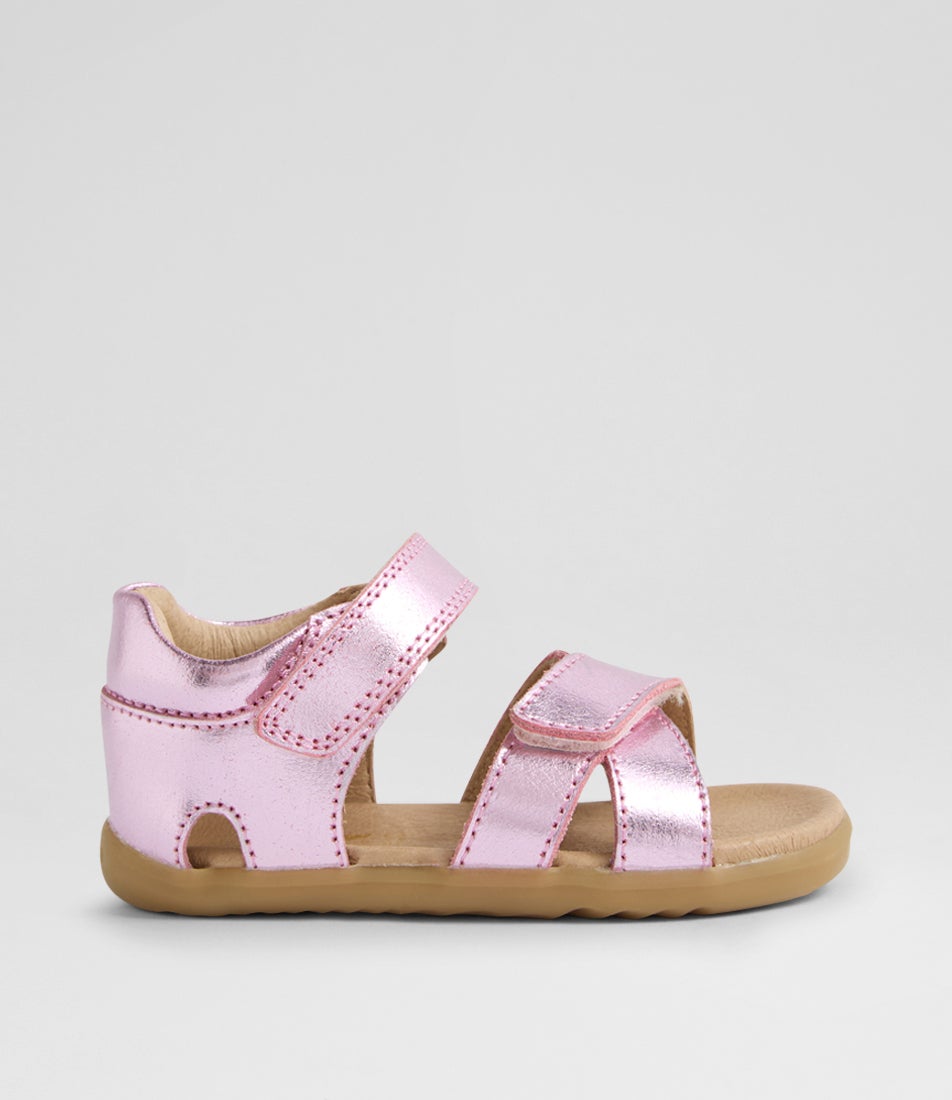 Su Flora Toddler Pink Lemonade Metallic Leather Sandals Su Flora Toddler Pink Lemonade Metallic Leather Sandals
